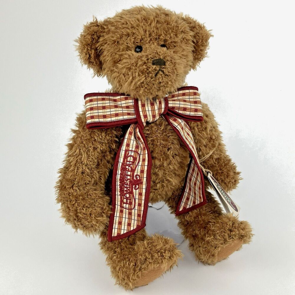 Longaberger Tara 1999 | 12" /w Bow Homestead Teddy Bear